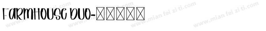 Farmhouse Duo字体转换